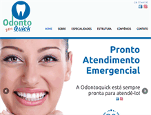 Tablet Screenshot of odontoquick.com.br